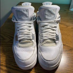 Mens Air Jordan 4 Retro Pure Money White